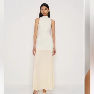 NWT • Caspian knit dress in fior de latte - XS